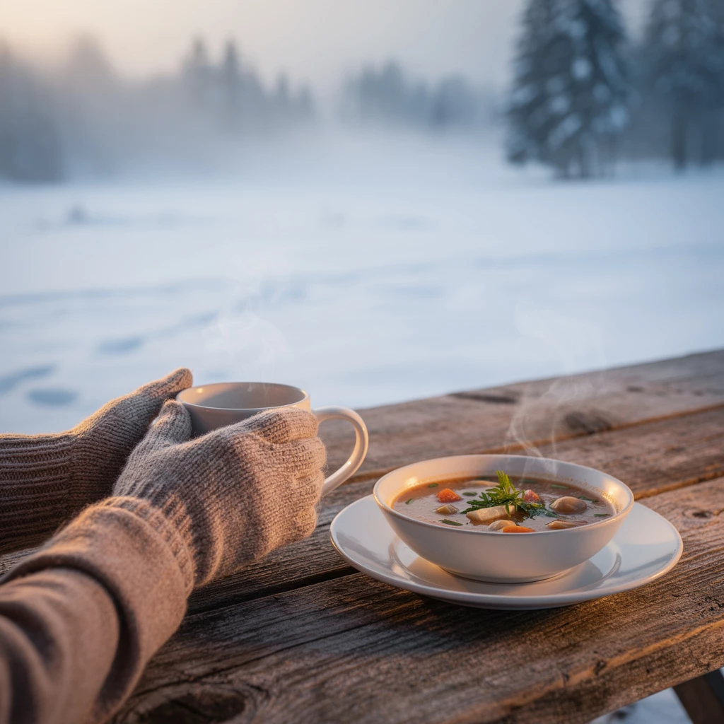 Heiße Tassen für kalte Tage, zum Beispiel auf der Berghütte im Skiurlaub
