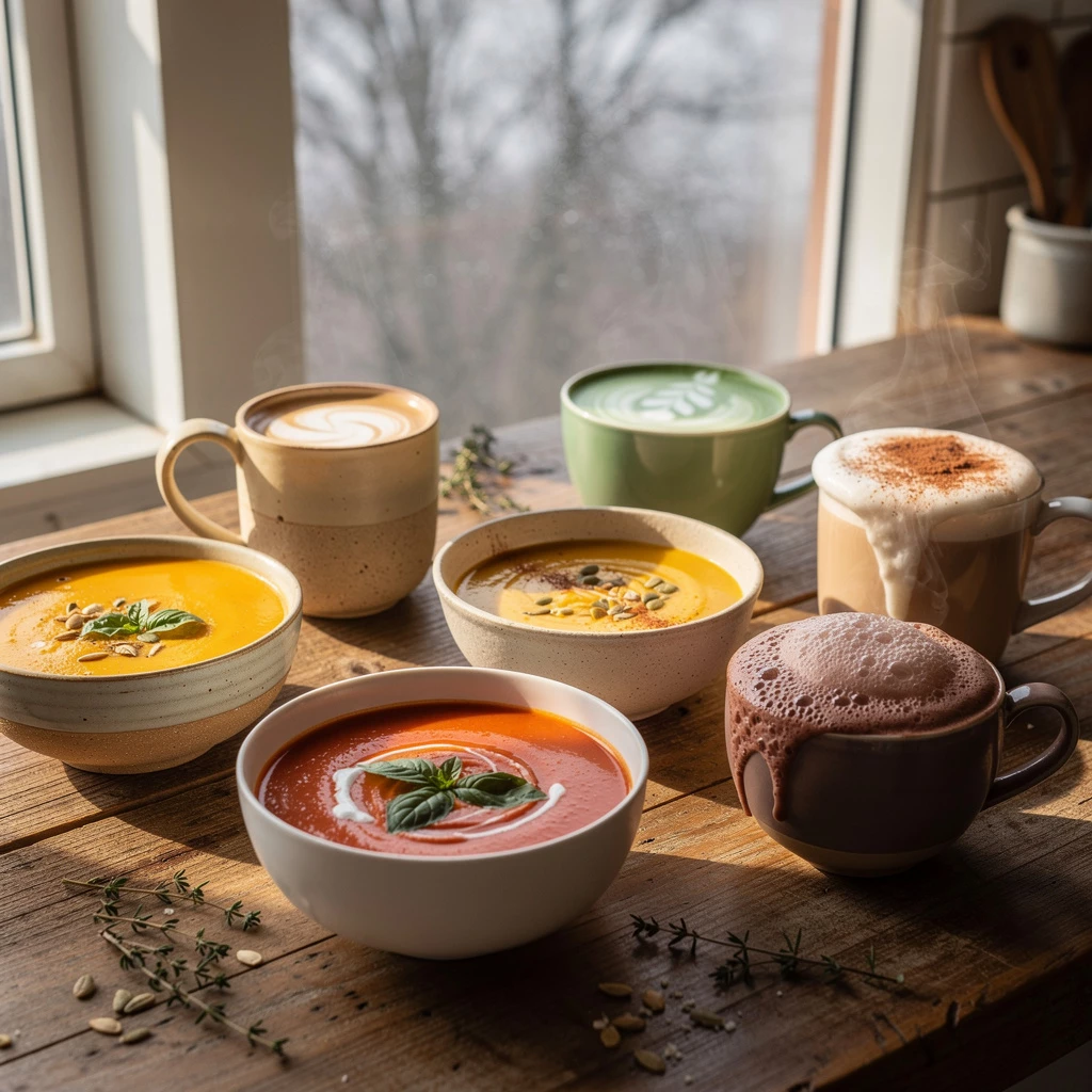 Hei&szlig;e Tassen f&uuml;r kalte Tage: Suppen und Trend-Drinks, die w&auml;rmen