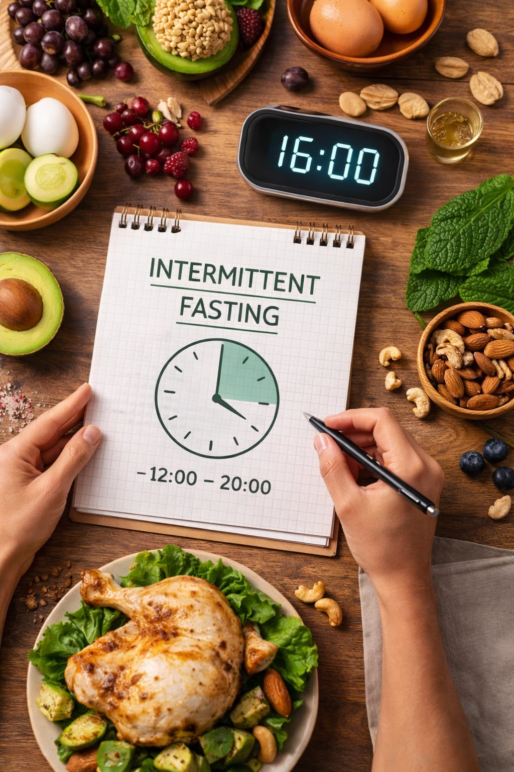 Intervallfasten im Alltag: Entscheidend ist weniger, was auf dem Teller liegt – sondern wann gegessen wird.