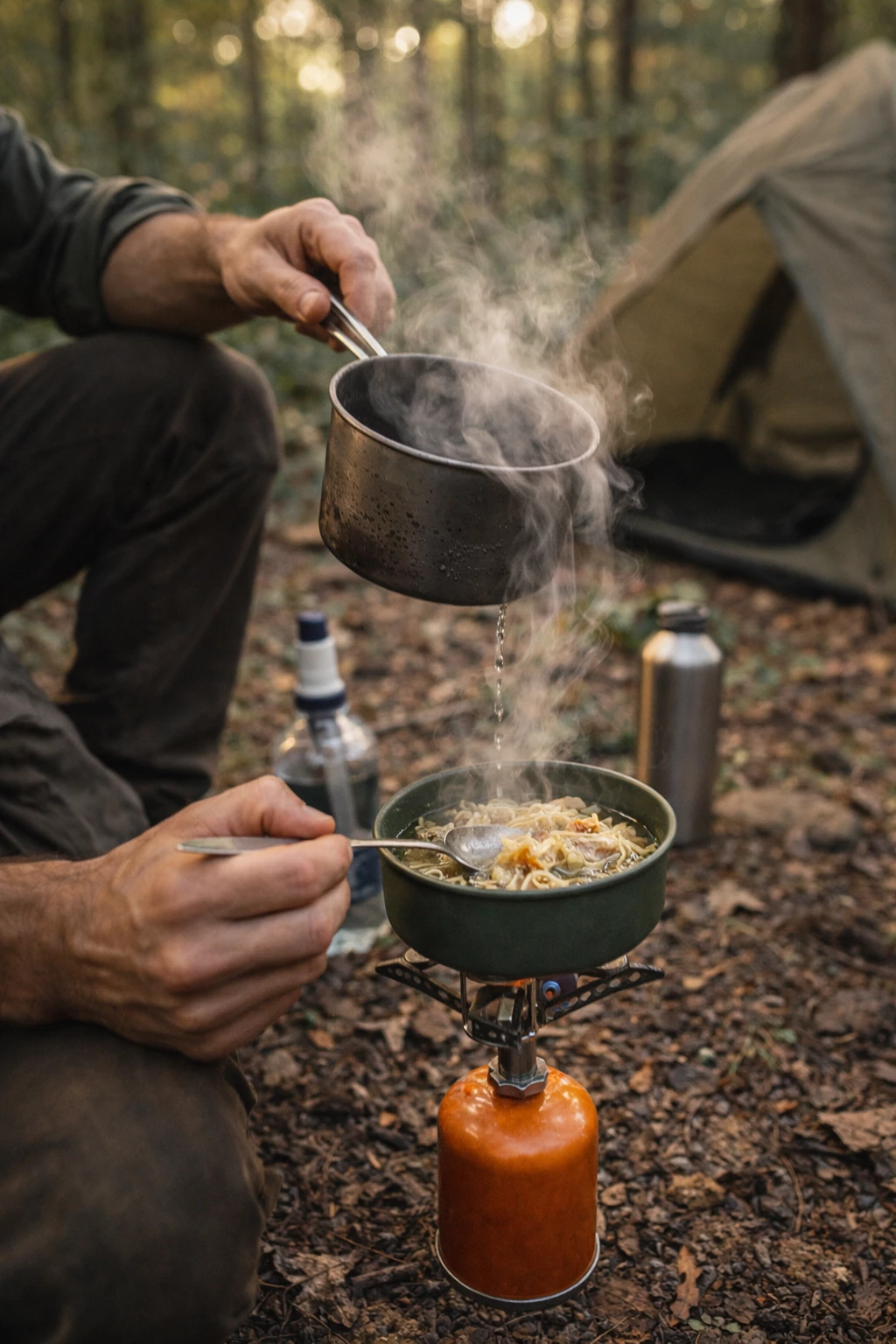 Draußen zählt nicht Perfektion, sondern dass dein Setup verlässlich funktioniert (KI-generiert)