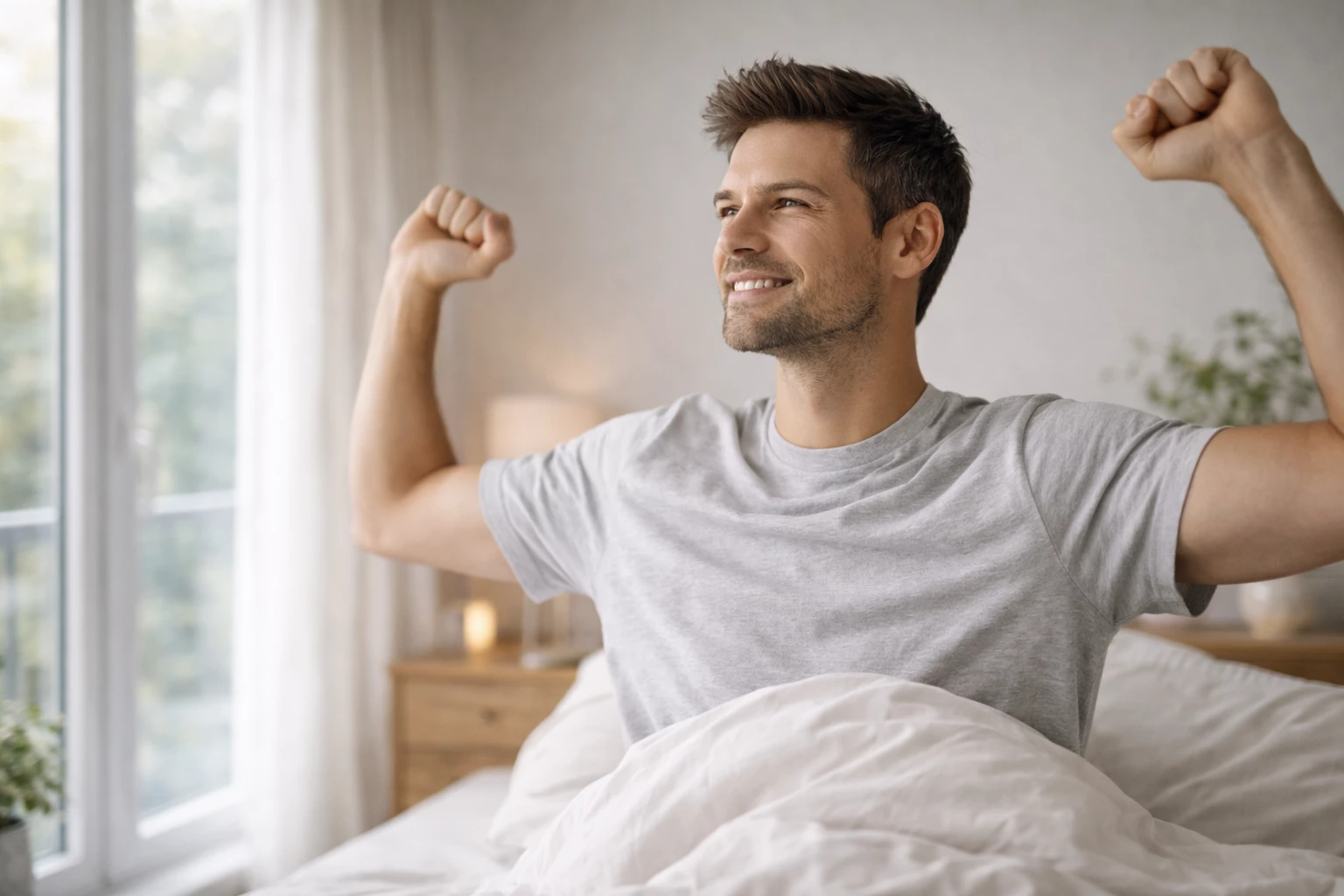 Erholt aufwachen, klar in den Tag starten – ein Effekt, den viele schon nach kurzer Alkoholpause spüren.