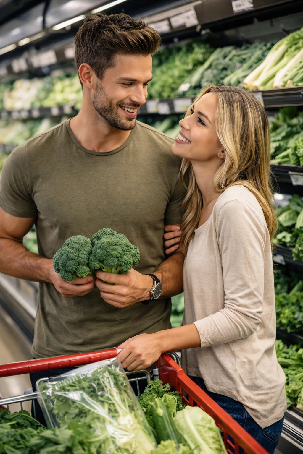 Gemeinsam besser essen: Wer bewusst einkauft, legt den Grundstein für mehr Energie, Balance und einen gesunden Alltag. (KI-generiert)