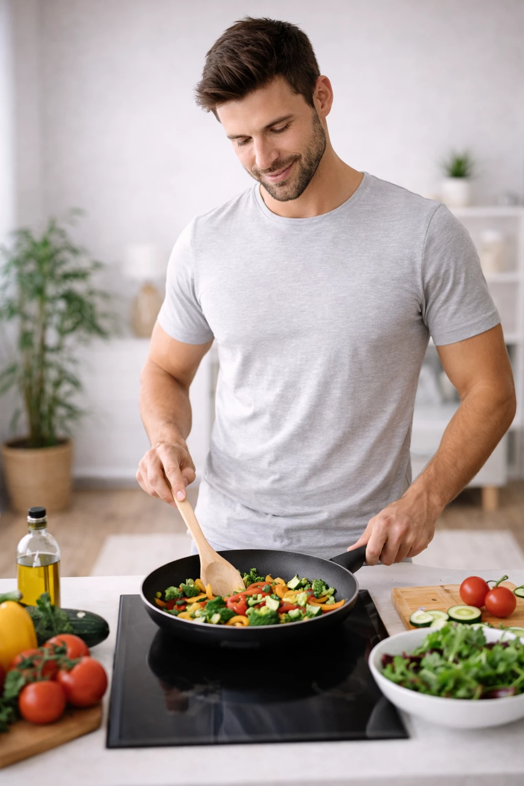 Auch mit Abnehmspritze gilt: Eine ausgewogene Ernährung bleibt entscheidend für nachhaltigen Gewichtsverlust. (KI-generiert)