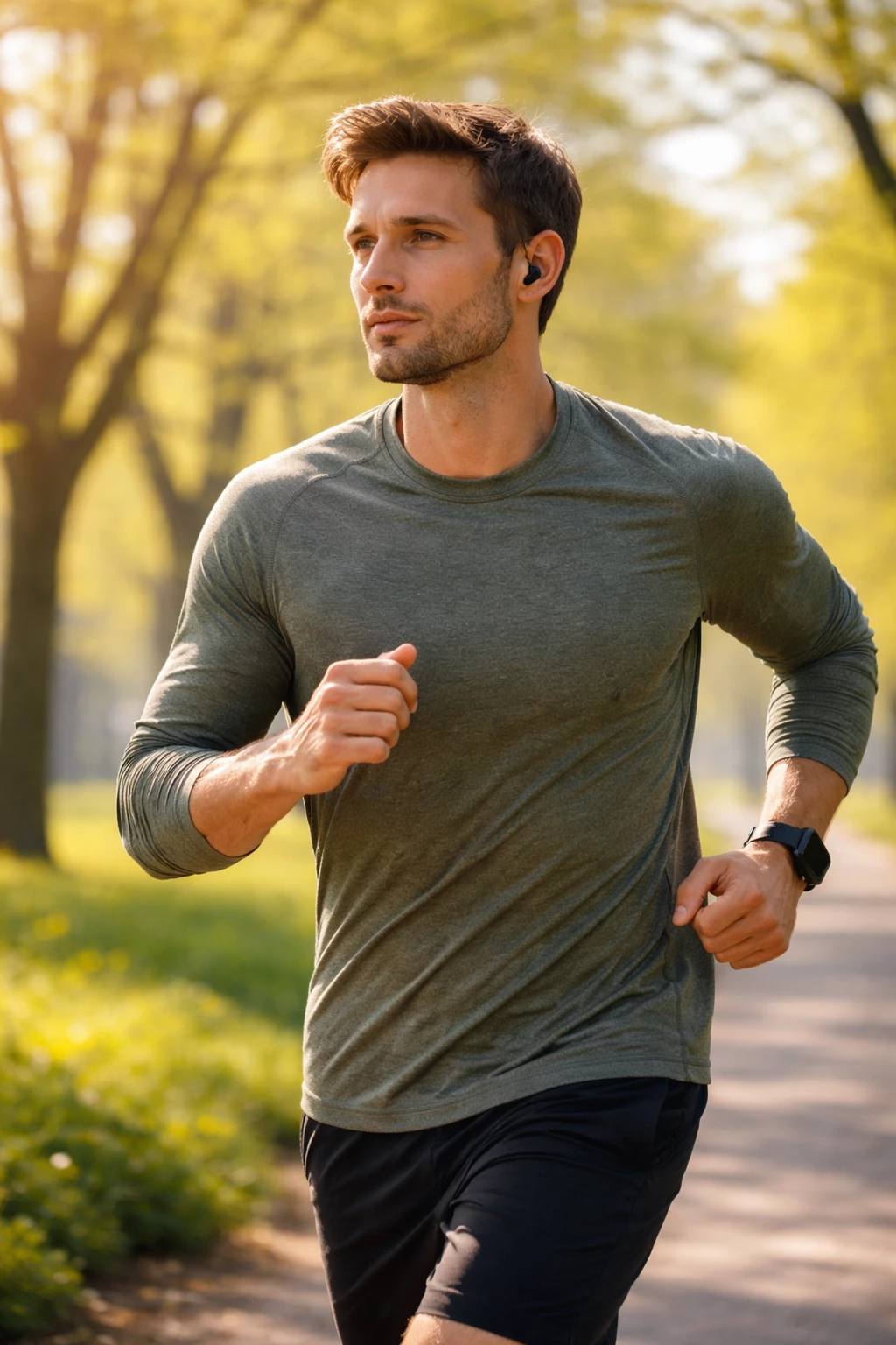 Bewegung hilft, aus Gedankenspiralen rauszukommen und den Kopf zu klären (KI-generiert)