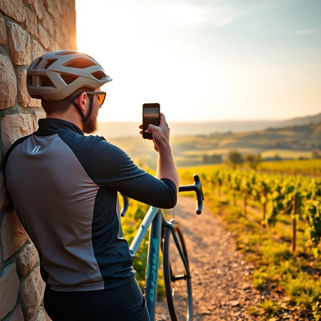 Graveltour im Sonnenuntergang - KI