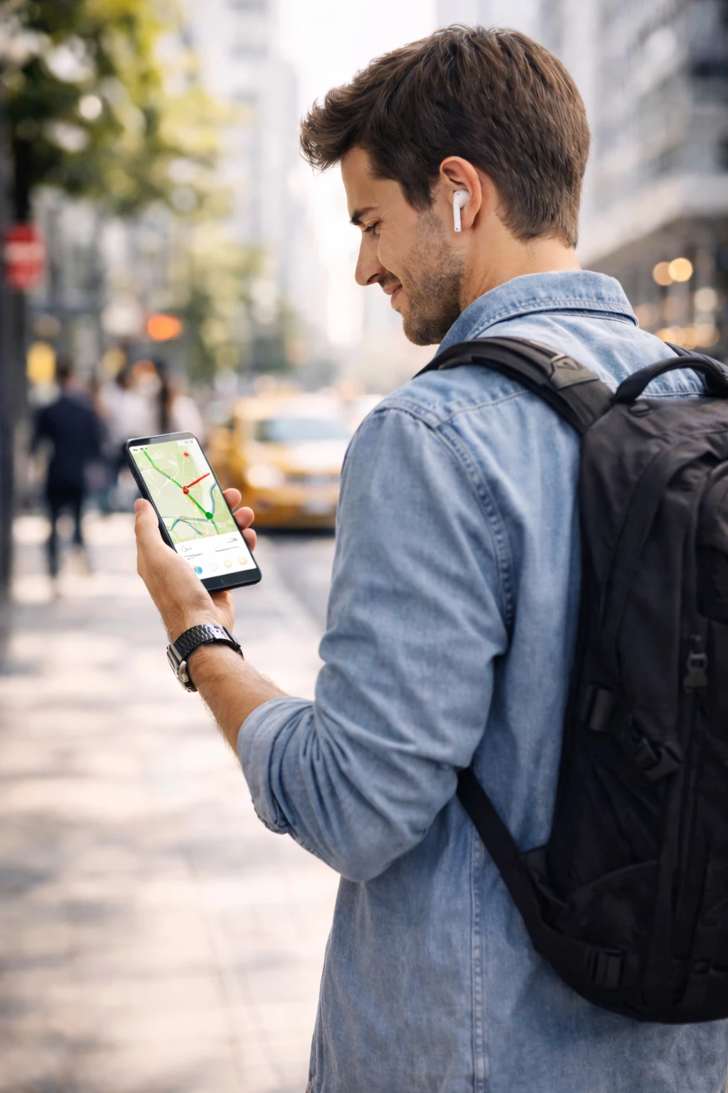 Unterwegs zählt, was schnell funktioniert: Navigation, Akku und Tempo sind im Alltag oft wichtiger als jede Testtabelle. (KI-generiert)