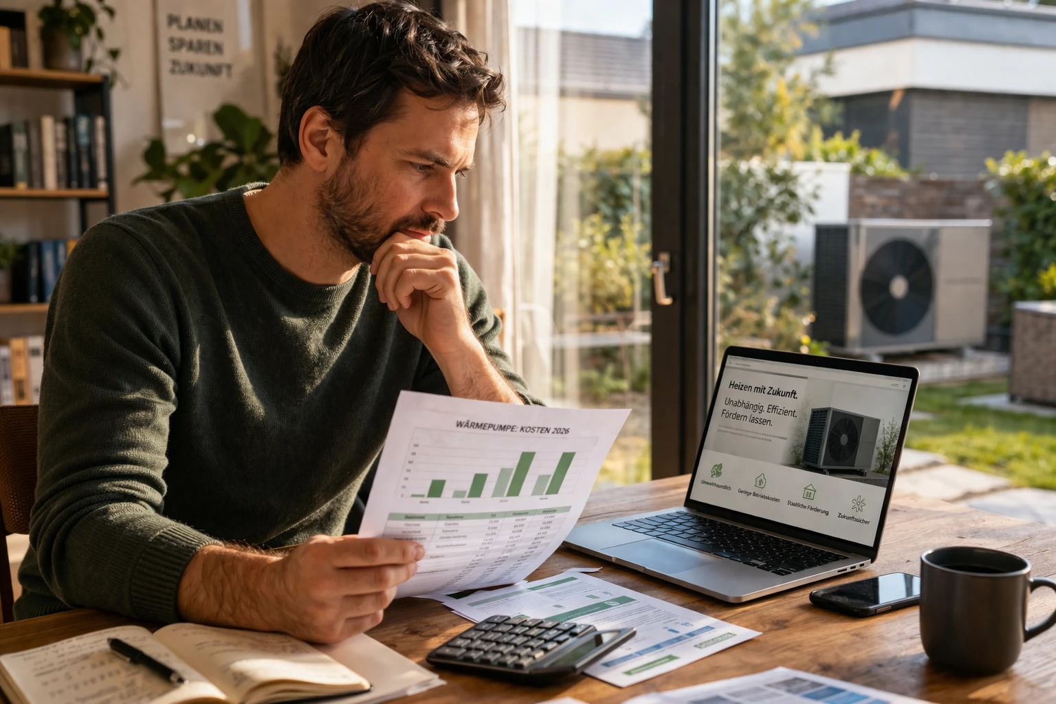 Rechnen lohnt sich: Wer Förderungen und Betriebskosten im Blick hat, spart langfristig mehrere tausend Euro (KI-generiert)