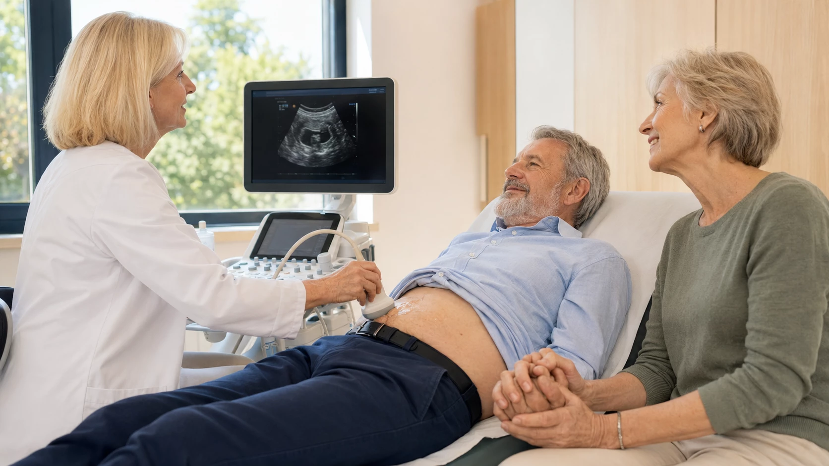 Nicht zu vernachlässigen - Ultraschallvorsorge für Senioren - Bild KI generiert.webp