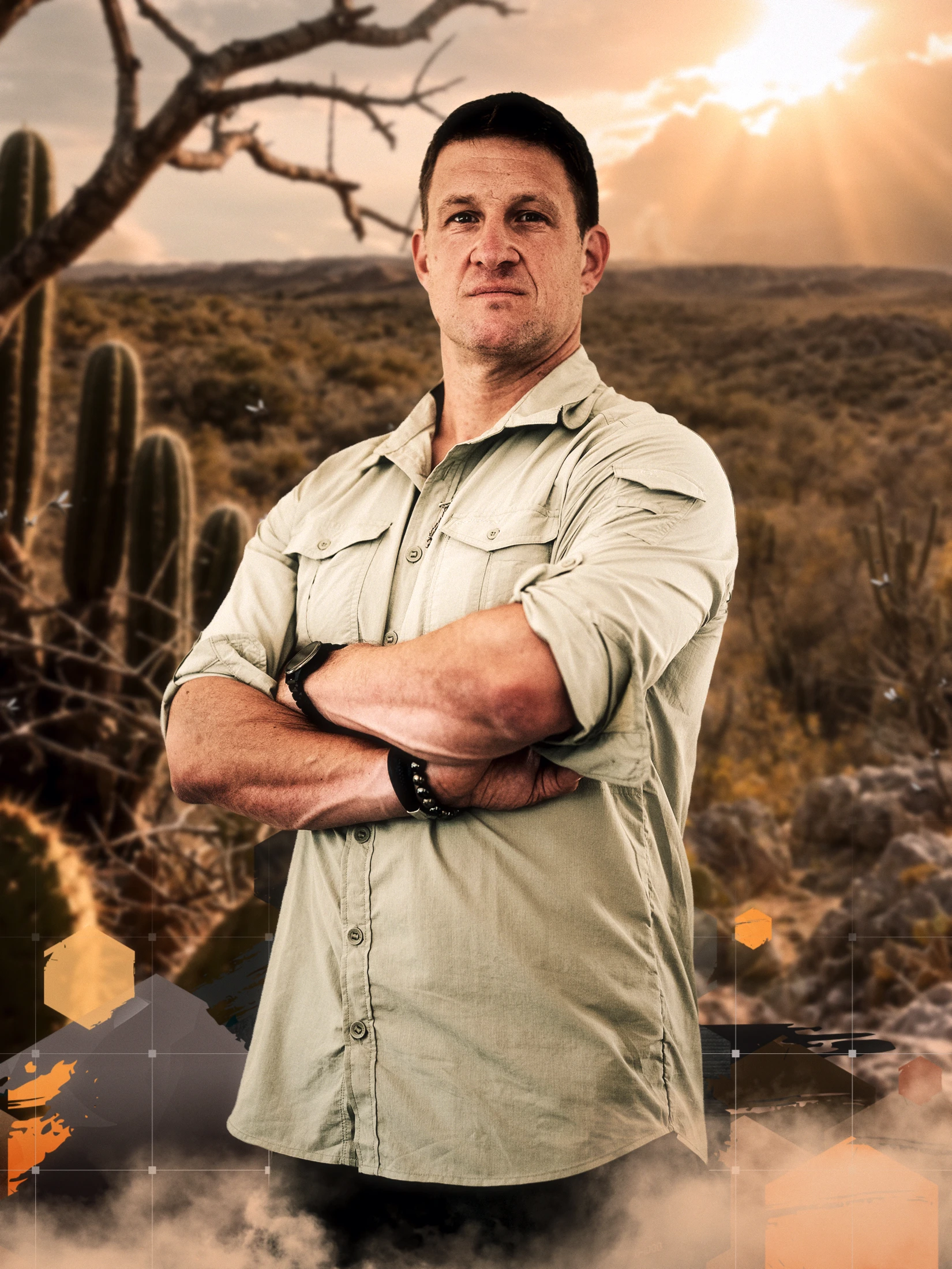 Matthias Steiner: Olympiasieger Matthias Steiner stellt sich bei „7 vs. Wild – Sierra El Diablo“ einer völlig neuen körperlichen und mentalen Herausforderung. (© Prime Video)