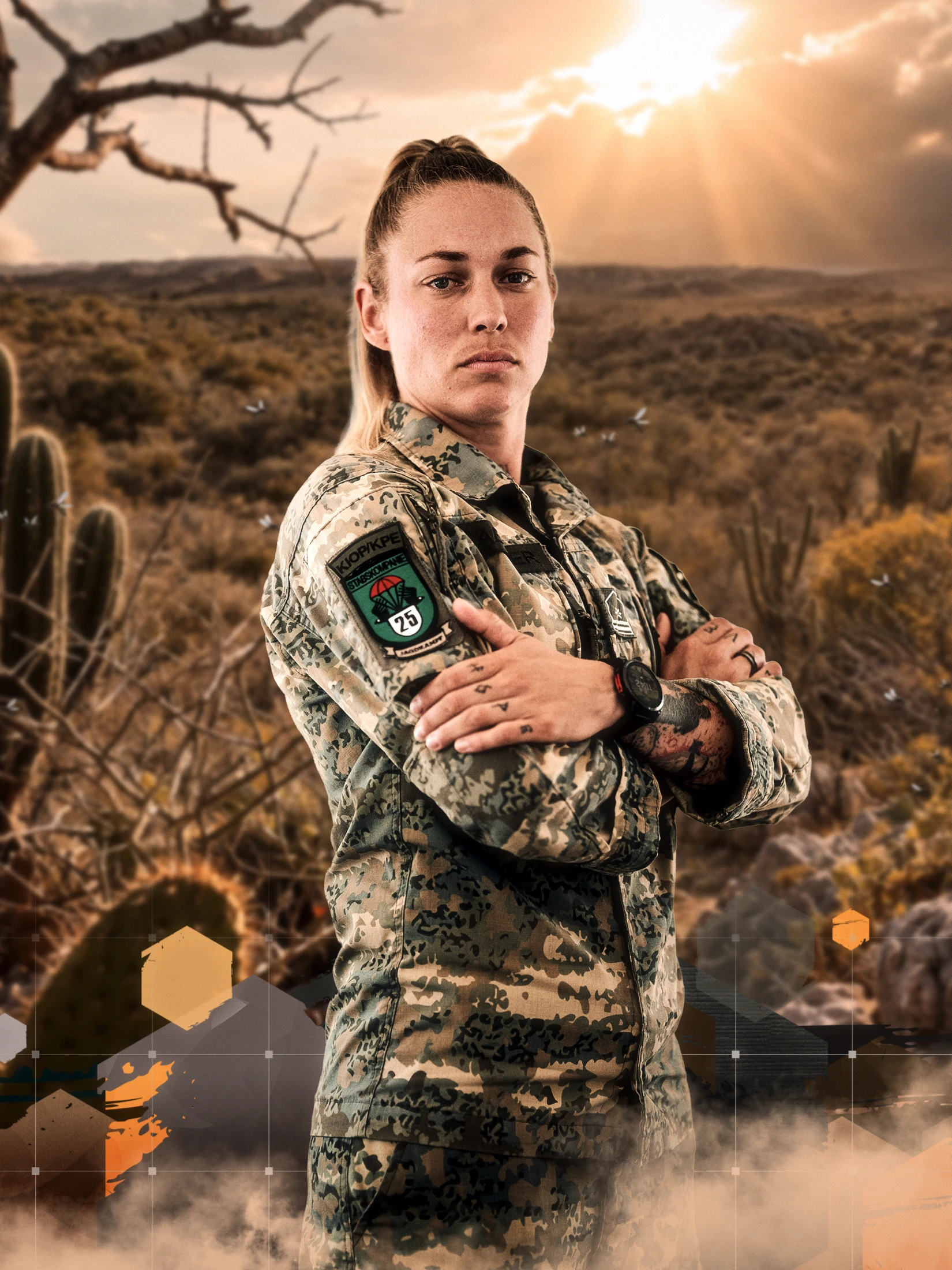 Tatjana Sabitzer: Die österreichische Elitesoldatin Tatjana Sabitzer tritt bei „7 vs. Wild“ unter extremen Bedingungen in der Dominikanischen Republik an. (© Prime Video)
