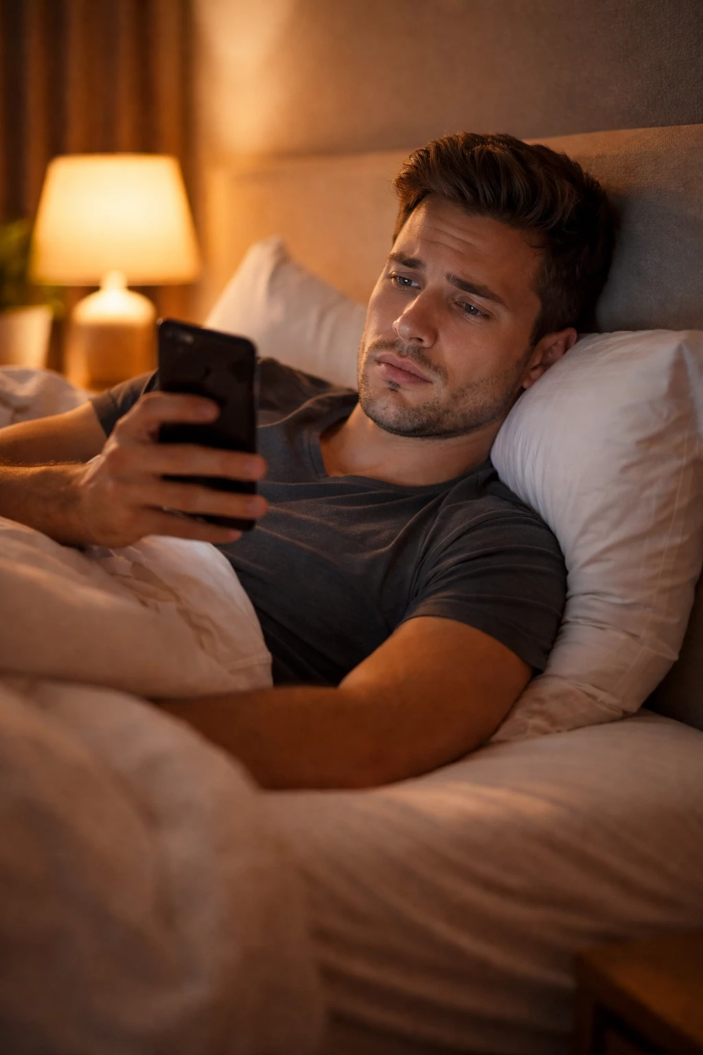 Spätes Essen kann den Körper länger aktiv halten – manche Menschen liegen danach wach und finden schwer in den Schlaf. (KI-generiert)