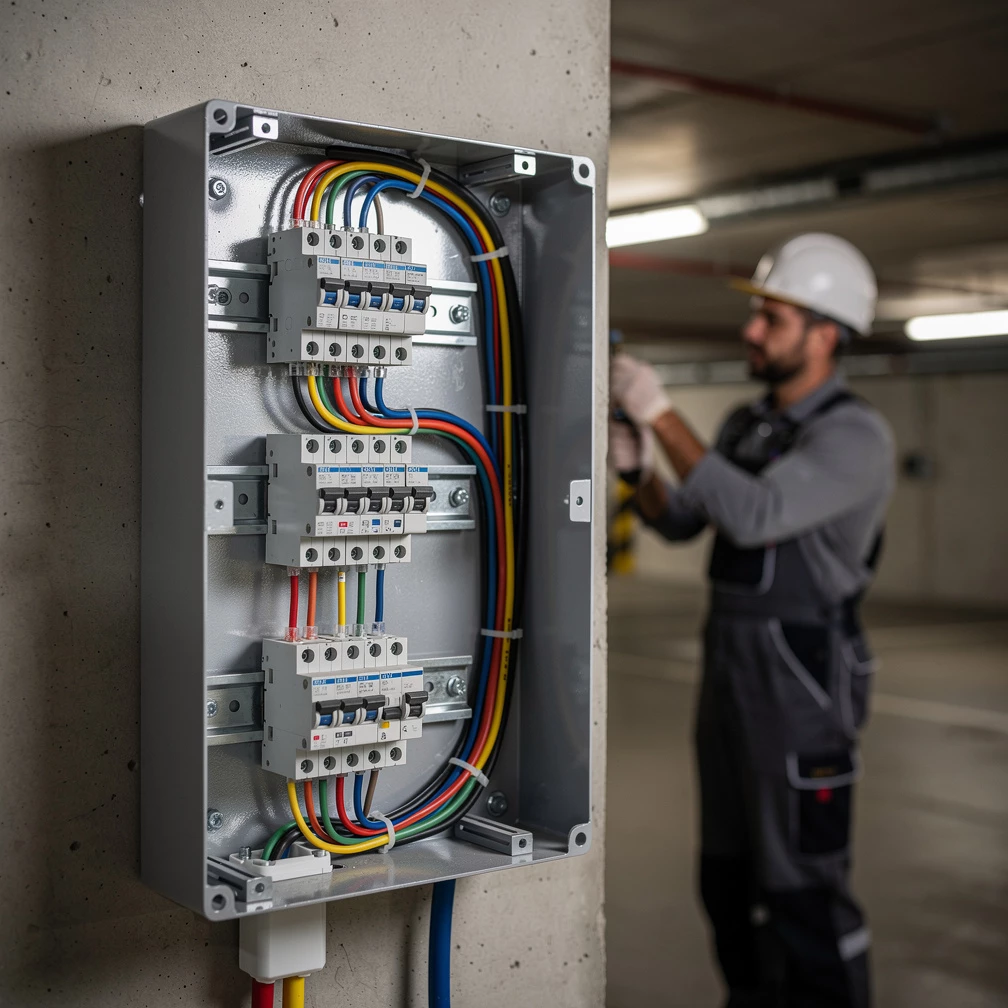 Ohne Fachbetrieb geht nichts: Der Elektriker checkt Anschluss, Leistung und Sicherheit vor Ort (KI-generiert)