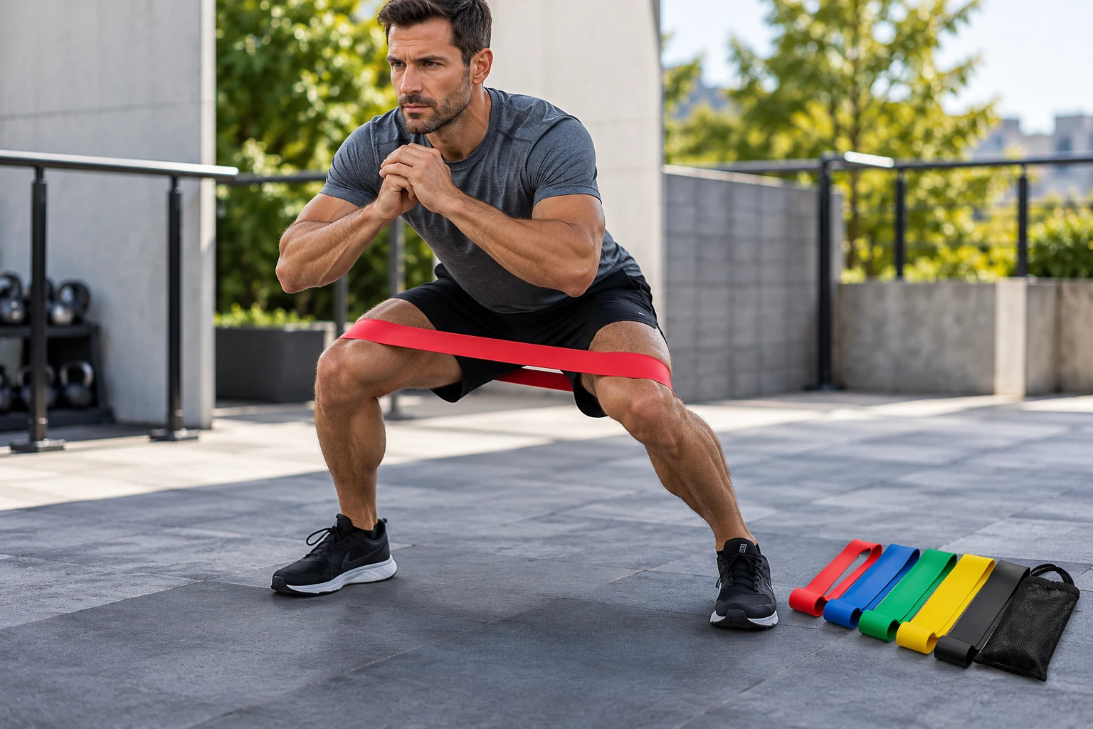 Trainingsbänder für Hüft- und Gesäßübungen (Bild KI generiert).webp