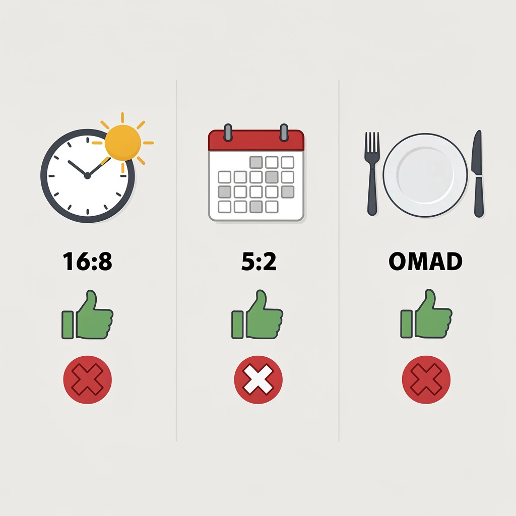 Intervallfasten-Methoden im Vergleich: 16:8, 5:2 oder OMAD für Longevity?