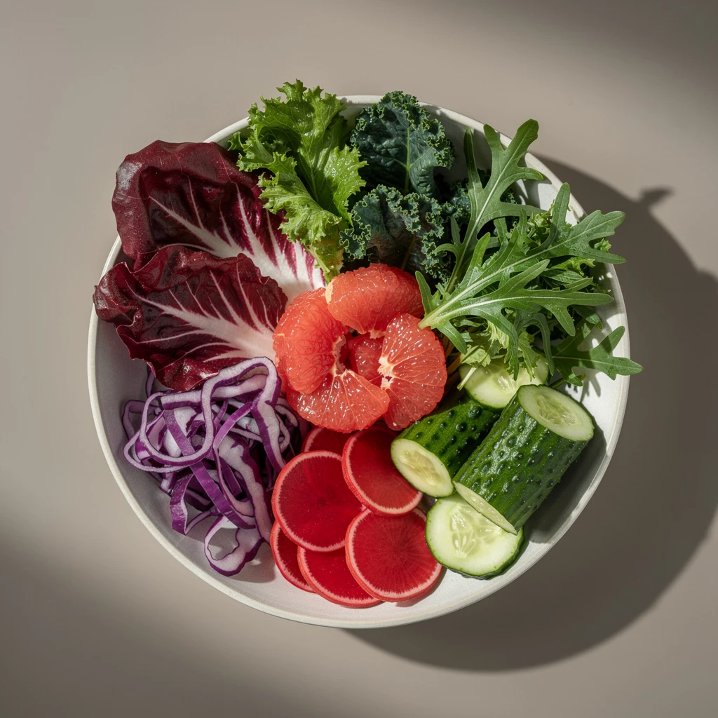 Bitterstoffe lassen sich ganz einfach in bunte Salate einschmuggeln