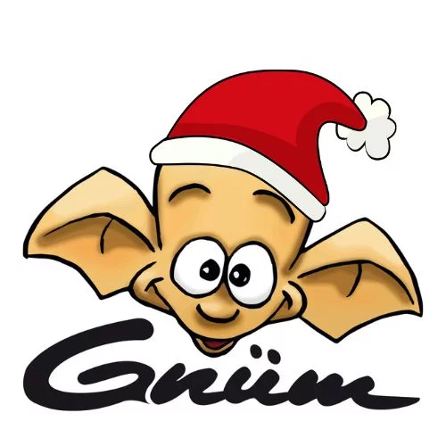 Die Gnümies wünschen frohe Festtage und freuen sich auf einen Platz unterm Baum. ©Gnümies