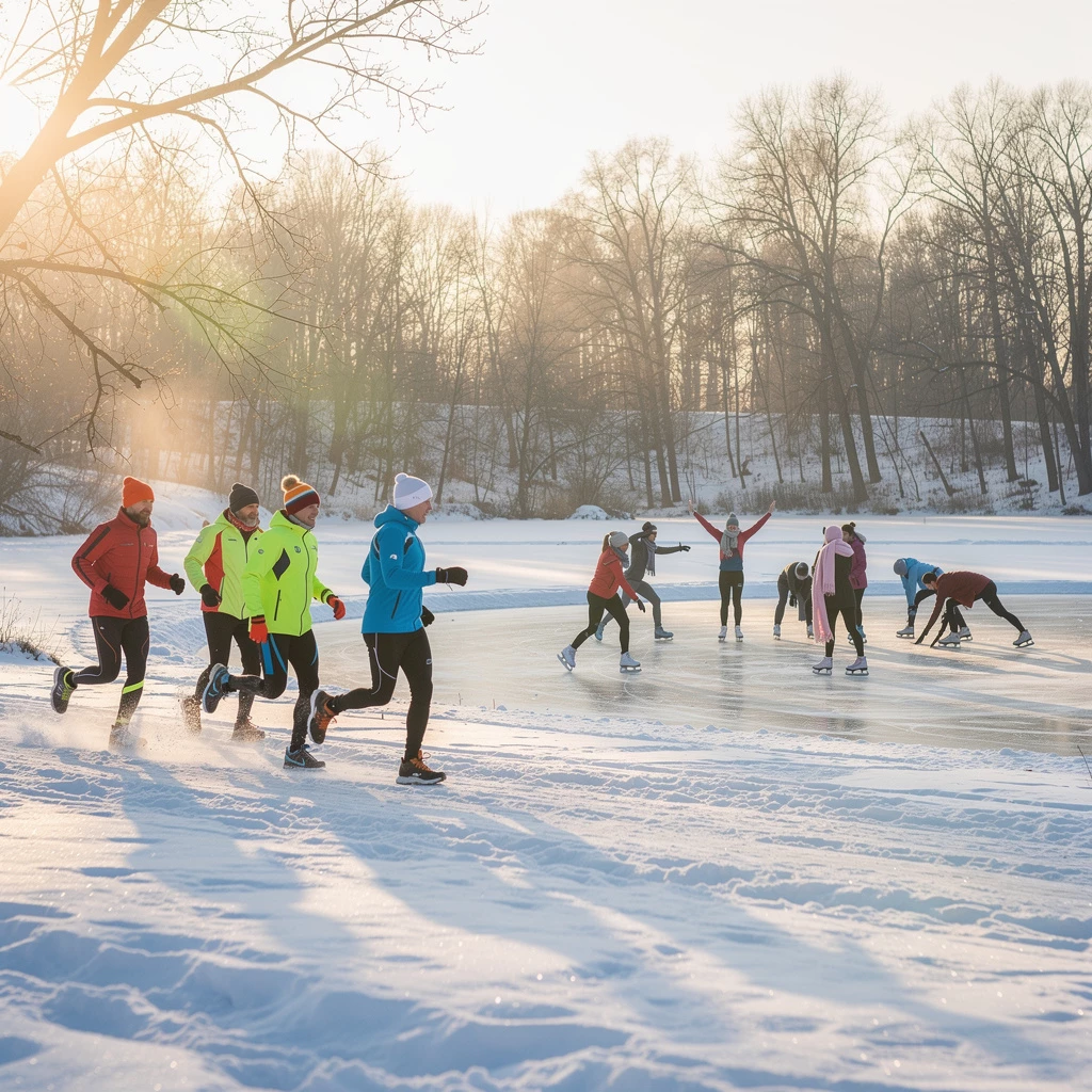 Training bei kaltem Winterwetter macht in der Gruppe besonders viel Spaß