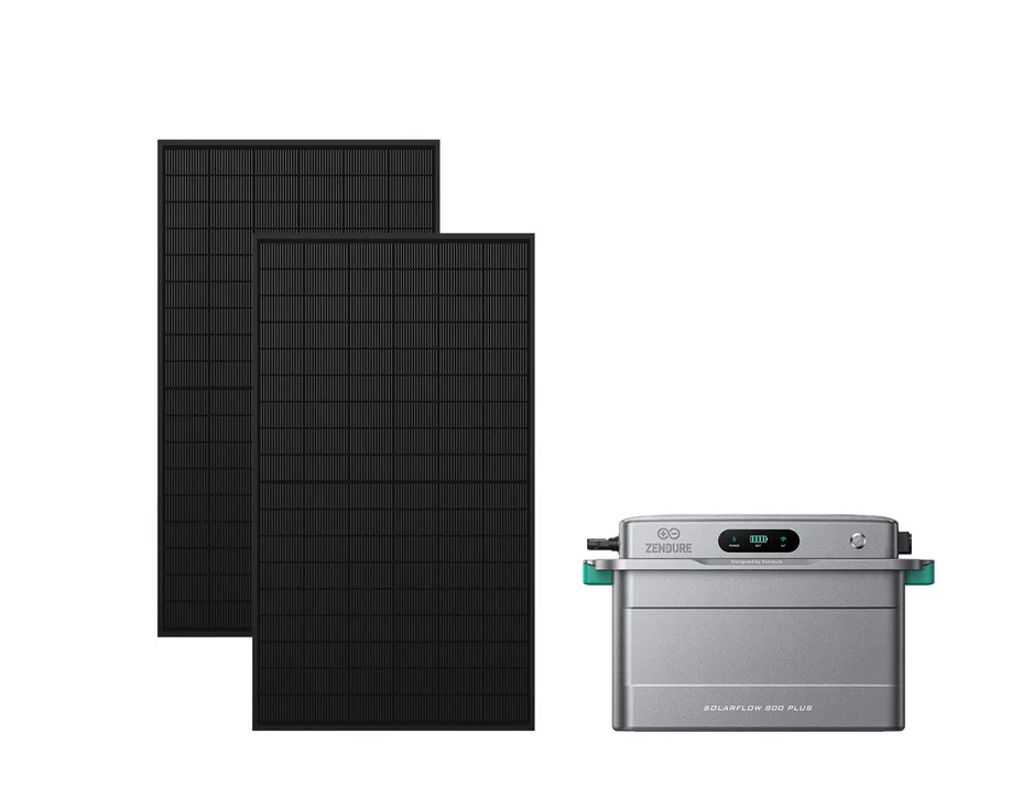 Das Zendure SolarFlow System verbindet Solarmodule mit einem Batteriespeicher, um den Eigenverbrauch des erzeugten Stroms zu erhöhen. (© Zendure)
