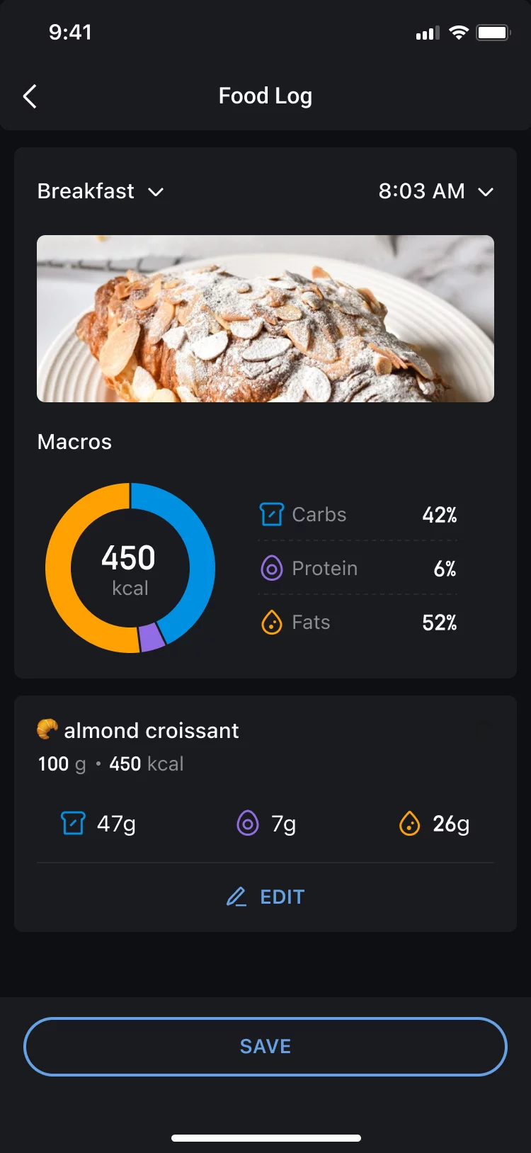 Einfach ein Foto machen, rechnen lassen und ggf. anpassen. (C) Amazfit