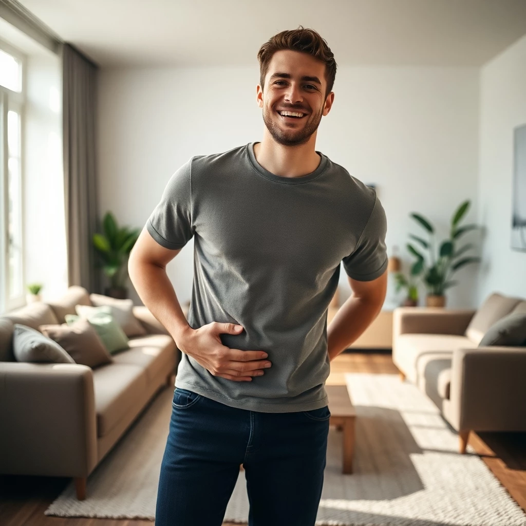 Kennst du das? Die Hose geht zwar noch zu, aber irgendwie spannt es um die Hüfte (KI-generiertes Bild)