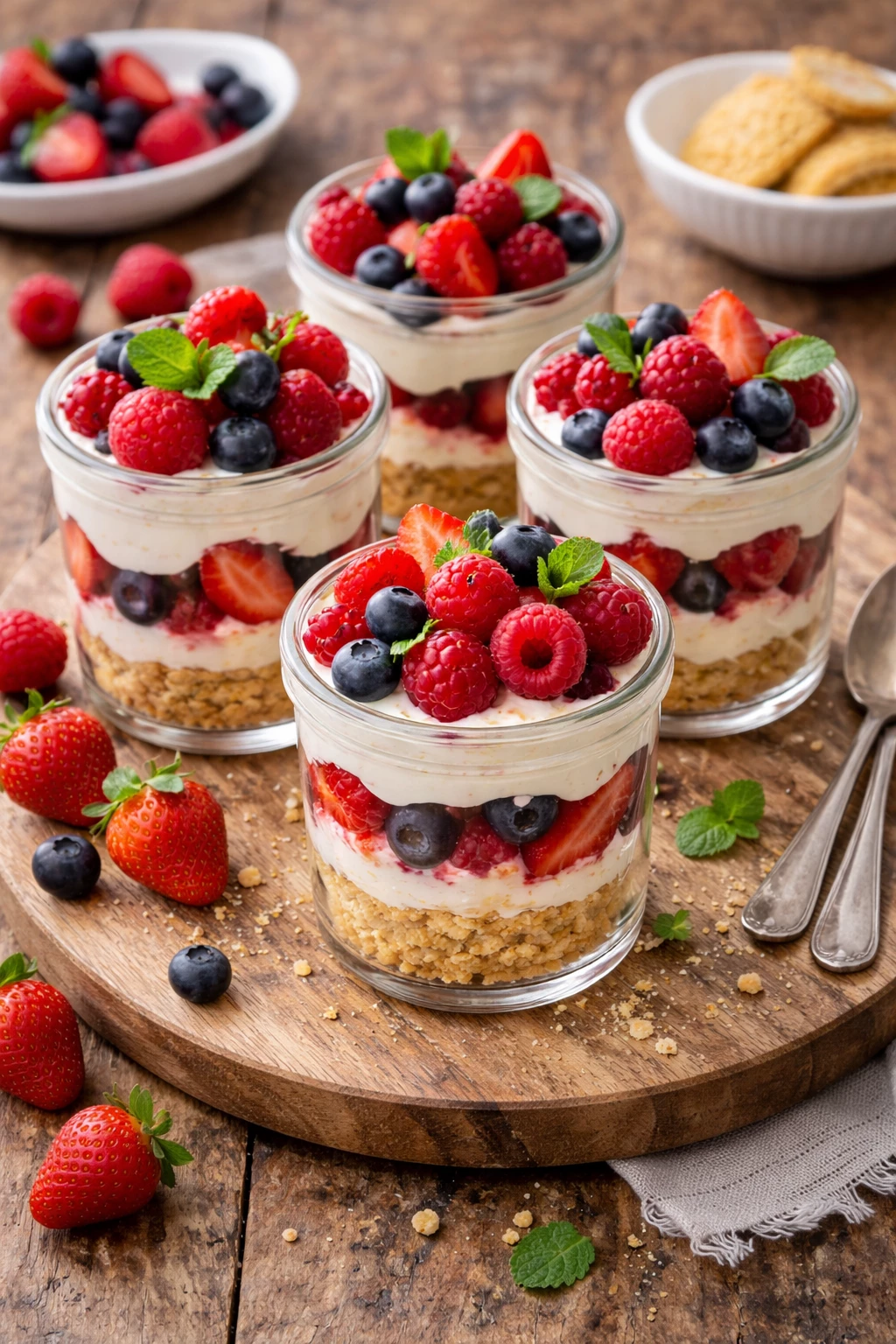 Cremig, fruchtig, unwiderstehlich: Dieses Dessert im Glas ist das perfekte süße Finale fürs Osteressen. (KI-generiert)