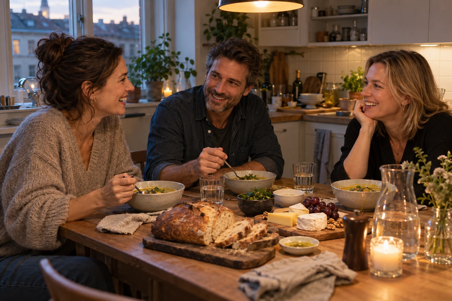 Ein Besuch muss nicht immer aufwendig sein - auch nicht beim Essen.