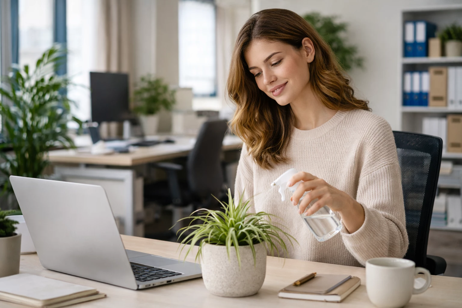 Pflanzen für mehr Wohlbefinden im Winter: Schon wenige Grünpflanzen können das Raumklima verbessern und unterstützen ein angenehmeres, feuchteres Raumklima.