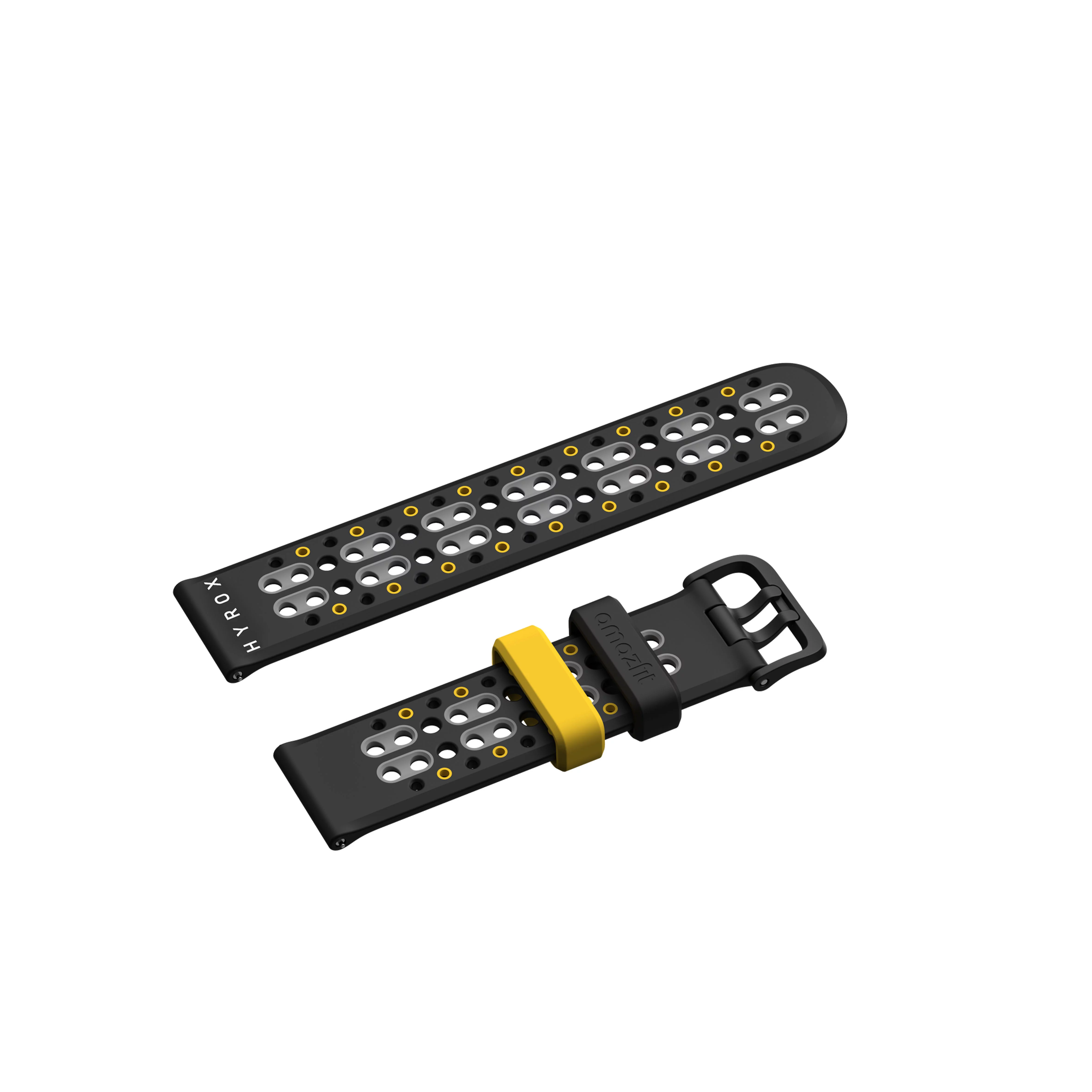 (c) Amazfit - Egal, welches Modell - die Stripes im Hyrox-Design sind nicht nur Hingucker, sondern bei vielen Hyrox-Events mit dem Ort bedruckt und werden damit zum Souvenir für die Athlet:innen. 