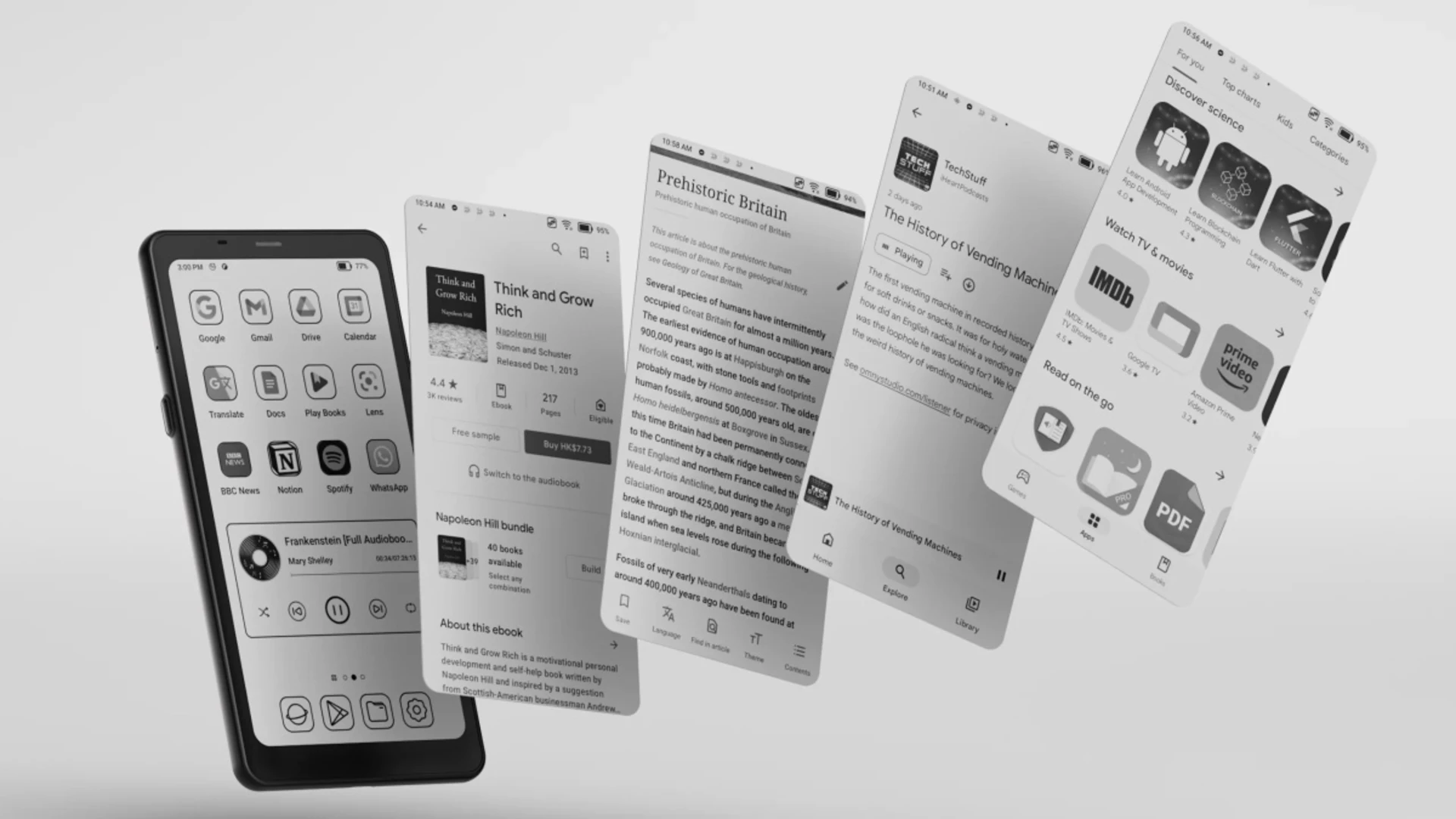 Der BOOX Palma bringt digitale Inhalte in ein besonders handliches Format. (Bildnachweis: BOOX Palma)
