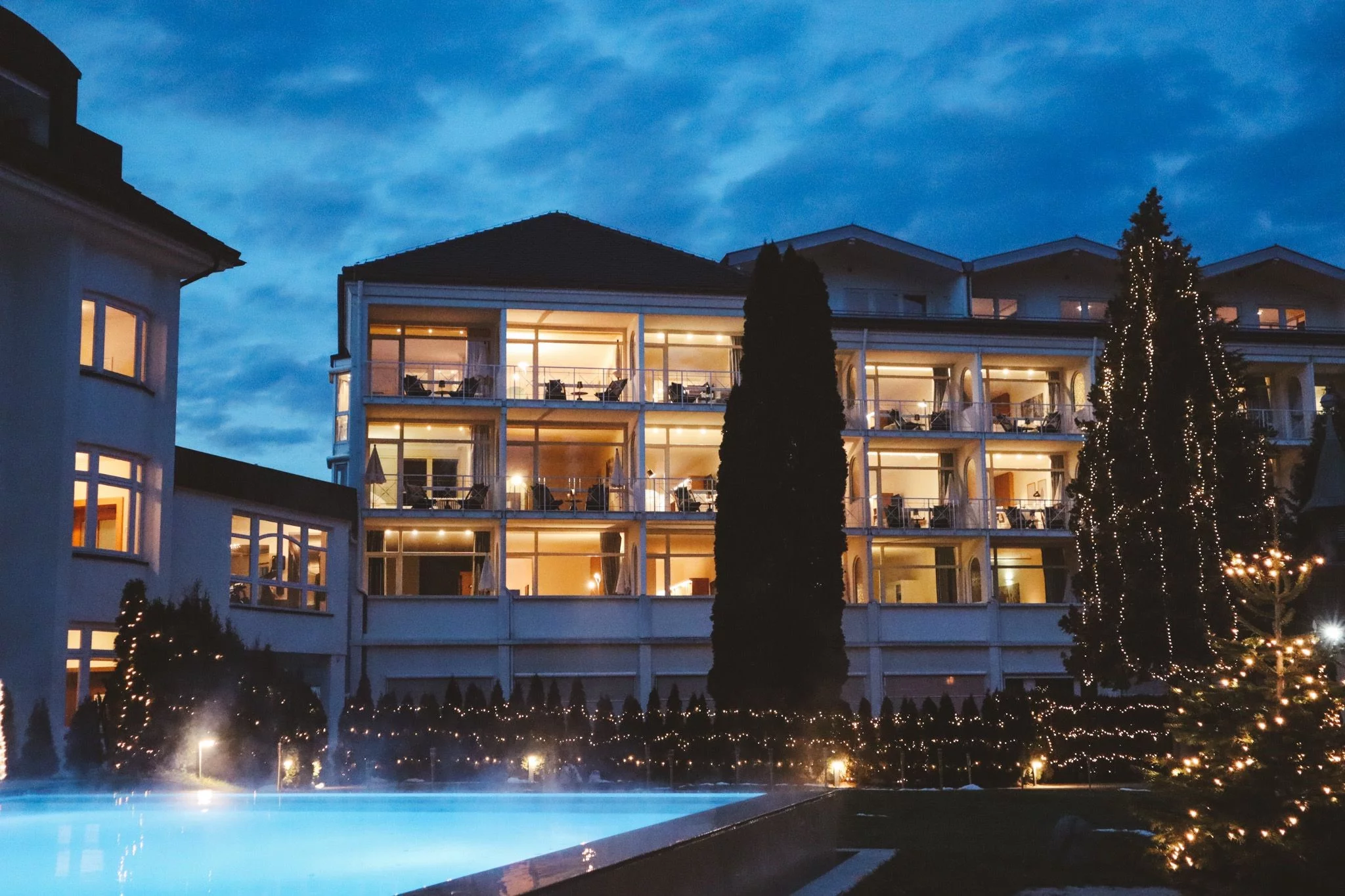 Tolle Poolandschaft im Parkhotel Bad Wörishofen