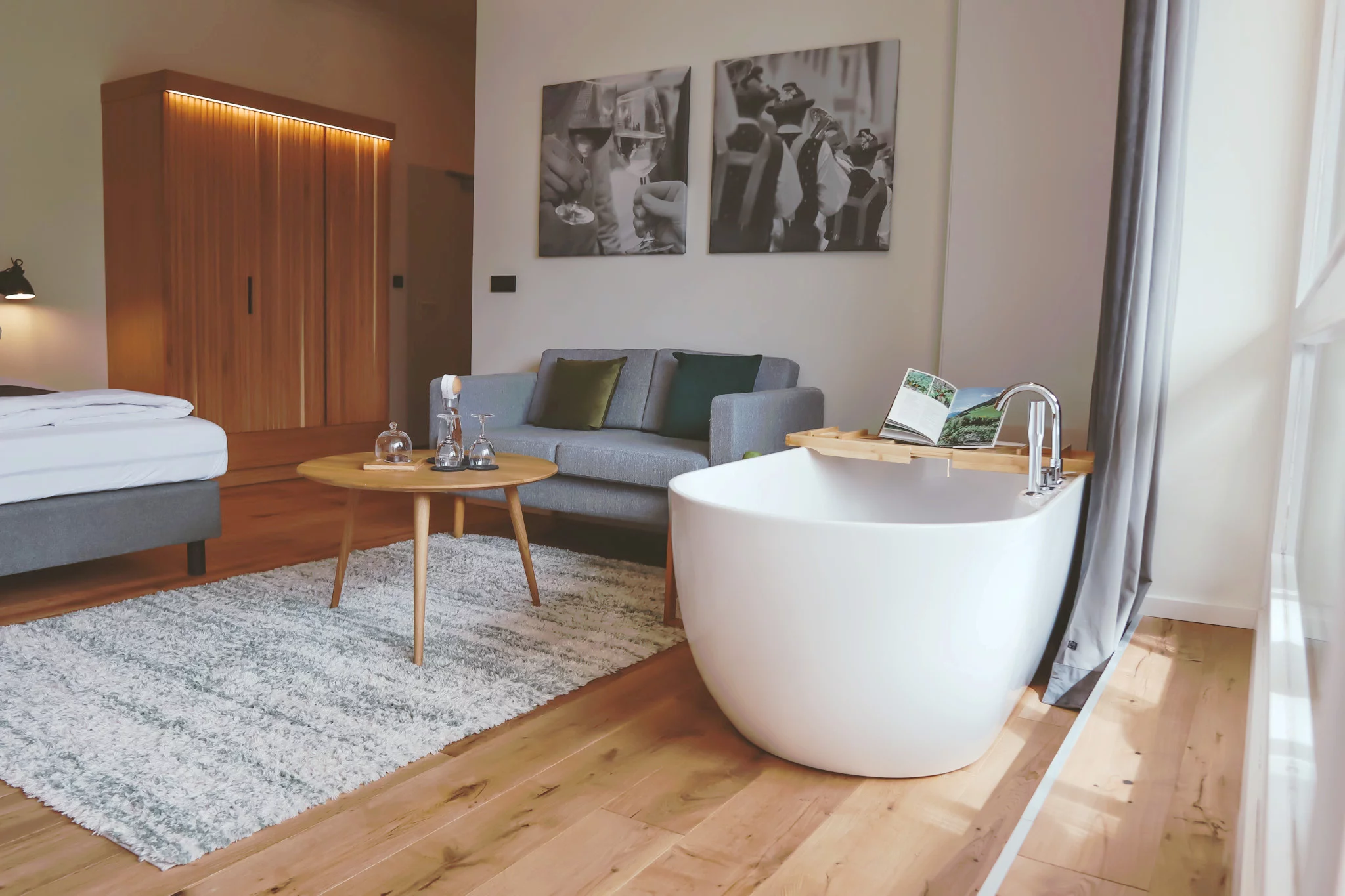 Das Parkhotel Bad Wörishofen bietet liebevoll und modern eingerichtete Zimmer. 