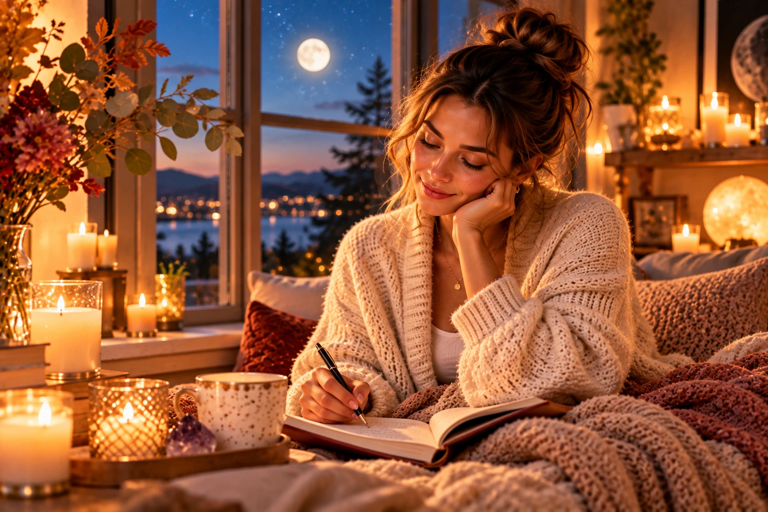 Zeit für einen ehrlichen Blick nach innen: Das Wochenende lädt dazu ein, die Ereignisse der Woche zu reflektieren und eigene Wünsche neu zu sortieren. (KI-generiert)