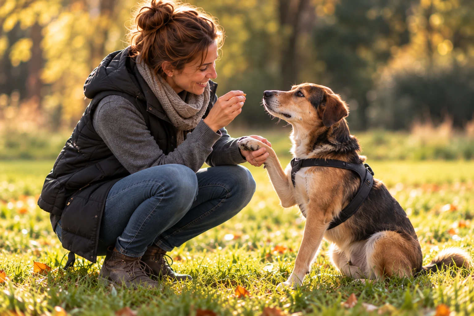 Ein gutes Team entsteht nicht über Nacht: Geduld, Vertrauen und gemeinsames Training gehören genauso zum Leben mit Hund wie Kuscheln und Spielen. (KI-generiert)