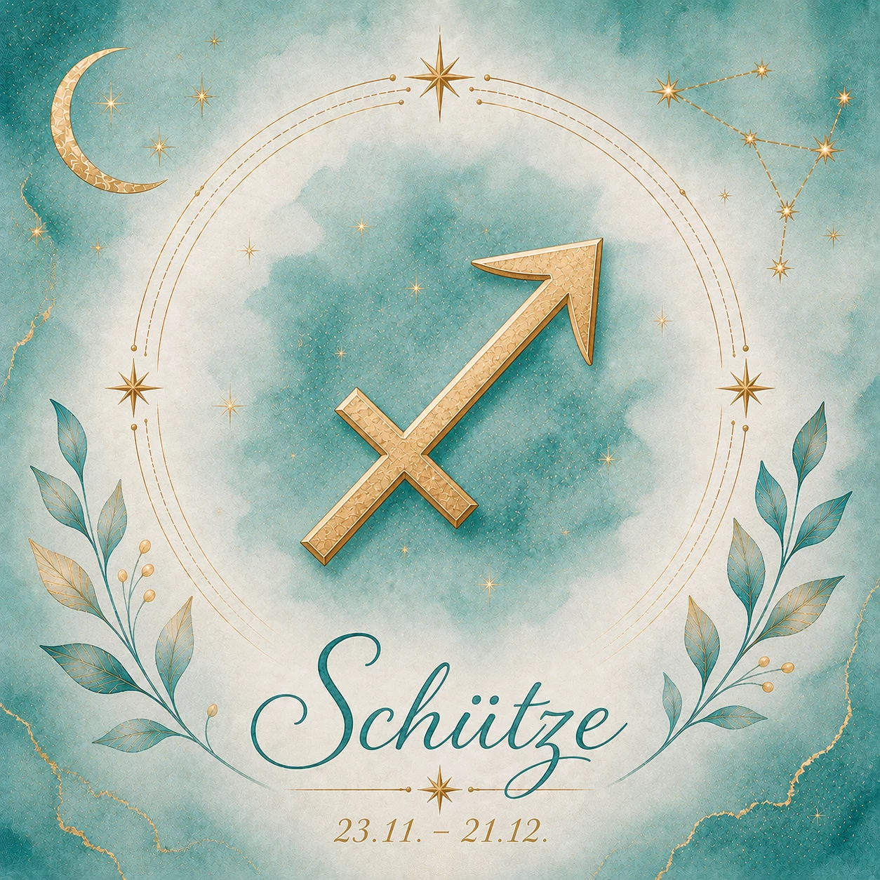 Schütze: Das Sternzeichen Schütze verkörpert Optimismus, Abenteuerlust und den Drang nach Freiheit. (KI-generiert)