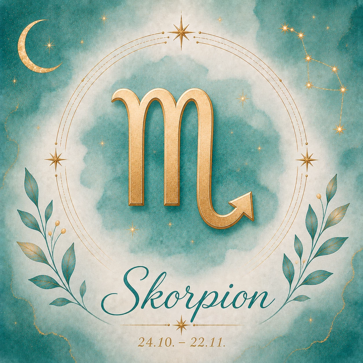 Skorpion: Das Sternzeichen Skorpion symbolisiert Leidenschaft, Tiefgang und große Willenskraft. (KI-generiert)