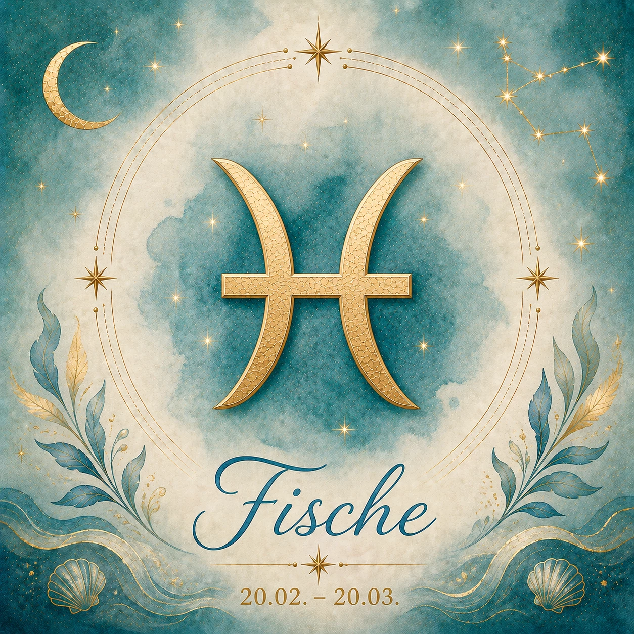 Fische: Das Sternzeichen Fische verkörpert Fantasie, Mitgefühl und eine ausgeprägte Intuition. (KI-generiert)