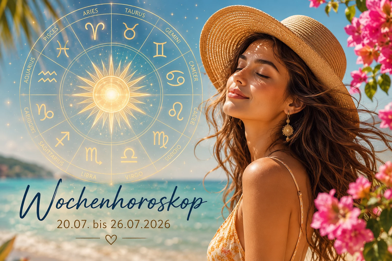 Wochenhoroskop 20.07.&ndash;26.07.2026: Diese Sternzeichen erleben jetzt ihre pers&ouml;nliche Gl&uuml;ckswoche