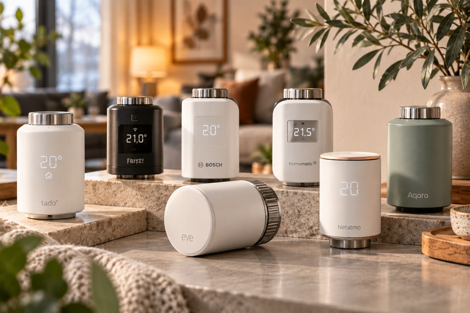 tado°, FRITZ!, Bosch, Homematic IP, Eve, Netatmo oder Aqara: Welches smarte Heizkörperthermostat am besten passt, hängt vor allem vom vorhandenen Smart-Home-System ab. 