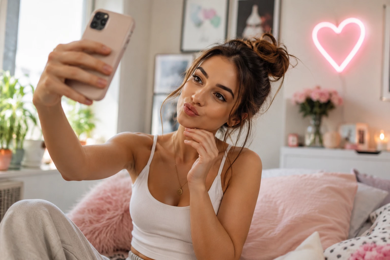 Ein sympathisches, aktuelles Profilfoto gehört zu den wichtigsten Erfolgsfaktoren beim Online-Dating. (KI-generiert)