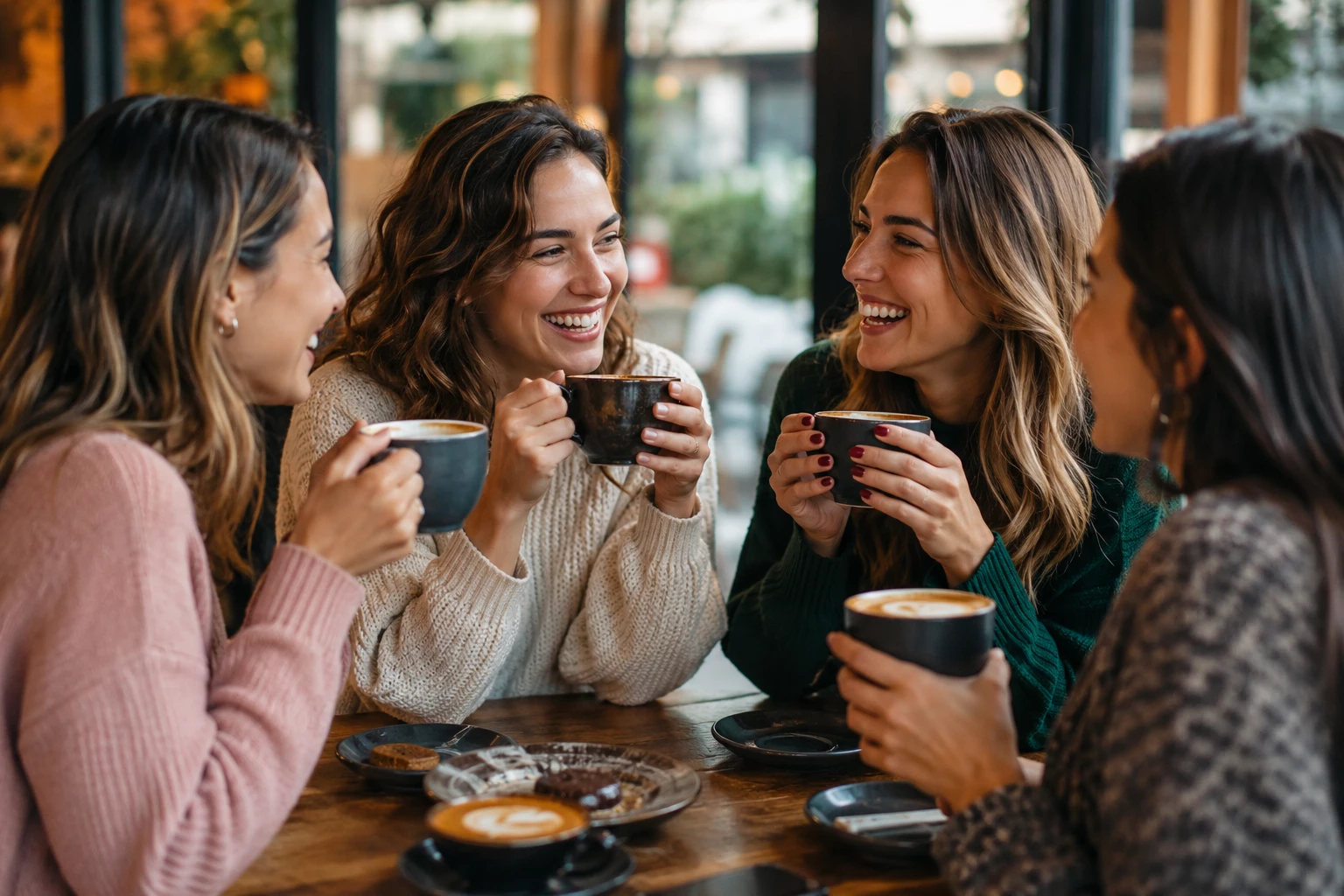 Gemeinsame Kaffeepausen gehören für viele fest zum sozialen Alltag – auch solche Gewohnheiten könnten das Wohlbefinden beeinflussen. (KI-generiert)