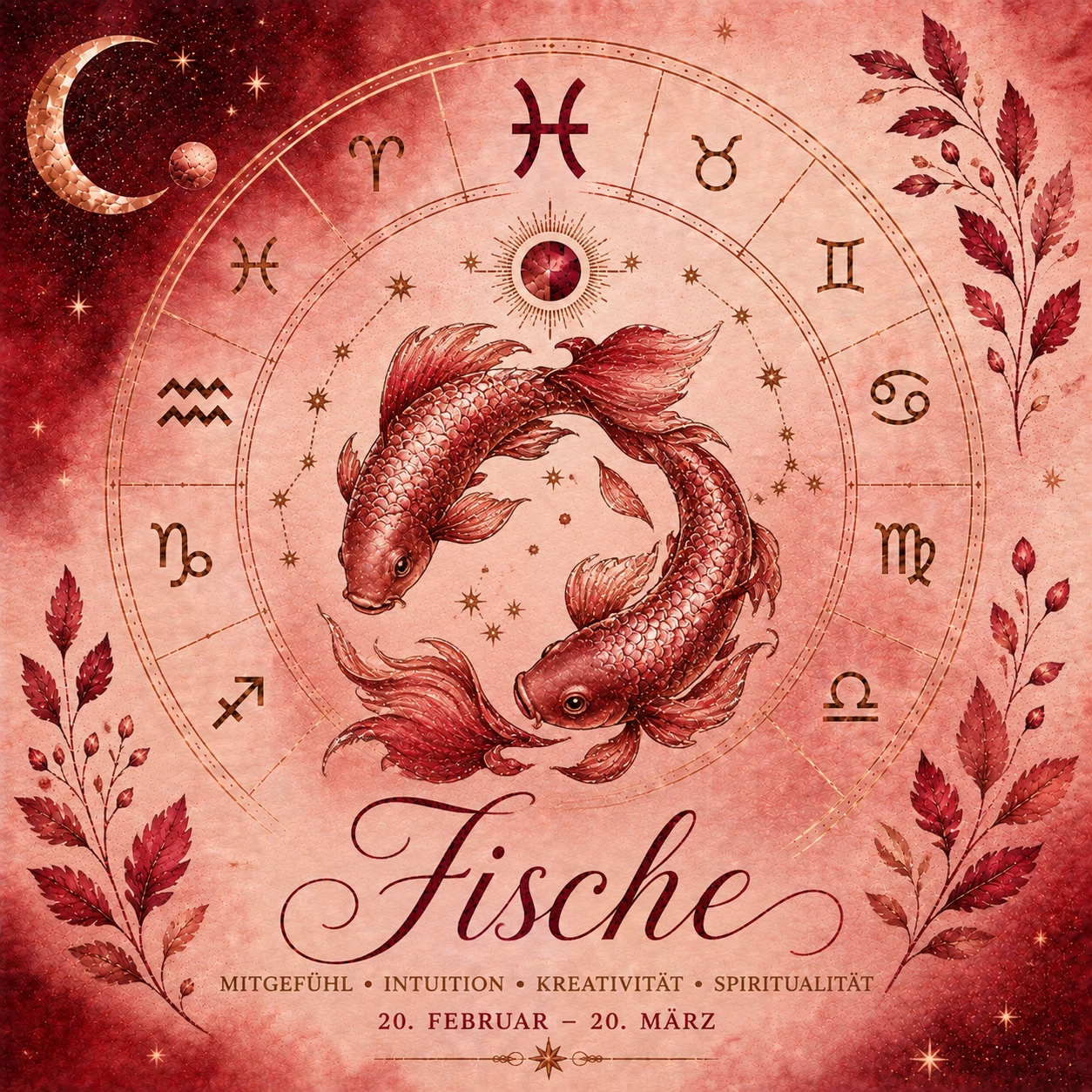 Fische sehen im September besonders klar, welche Beziehungen wirklich ausgewogen sind und wo sie ihre eigenen Bedürfnisse ernster nehmen dürfen. (KI-generiert)