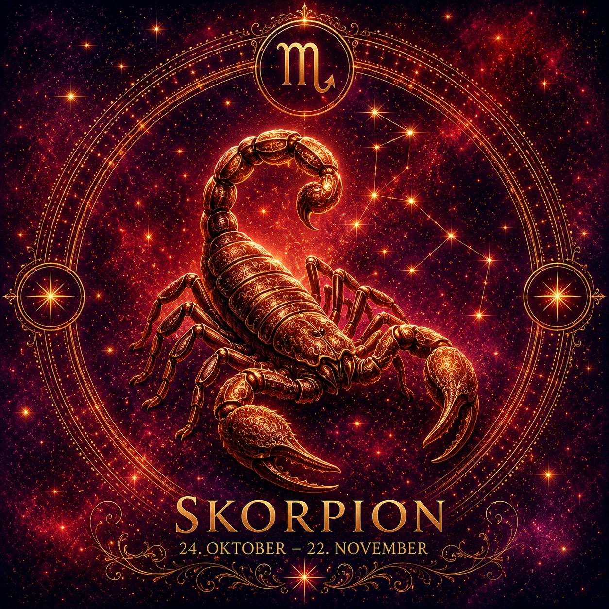 Skorpion erlebt im Juni intensive Emotionen, Transformation und starke innere Klarheit. (KI-generiert)