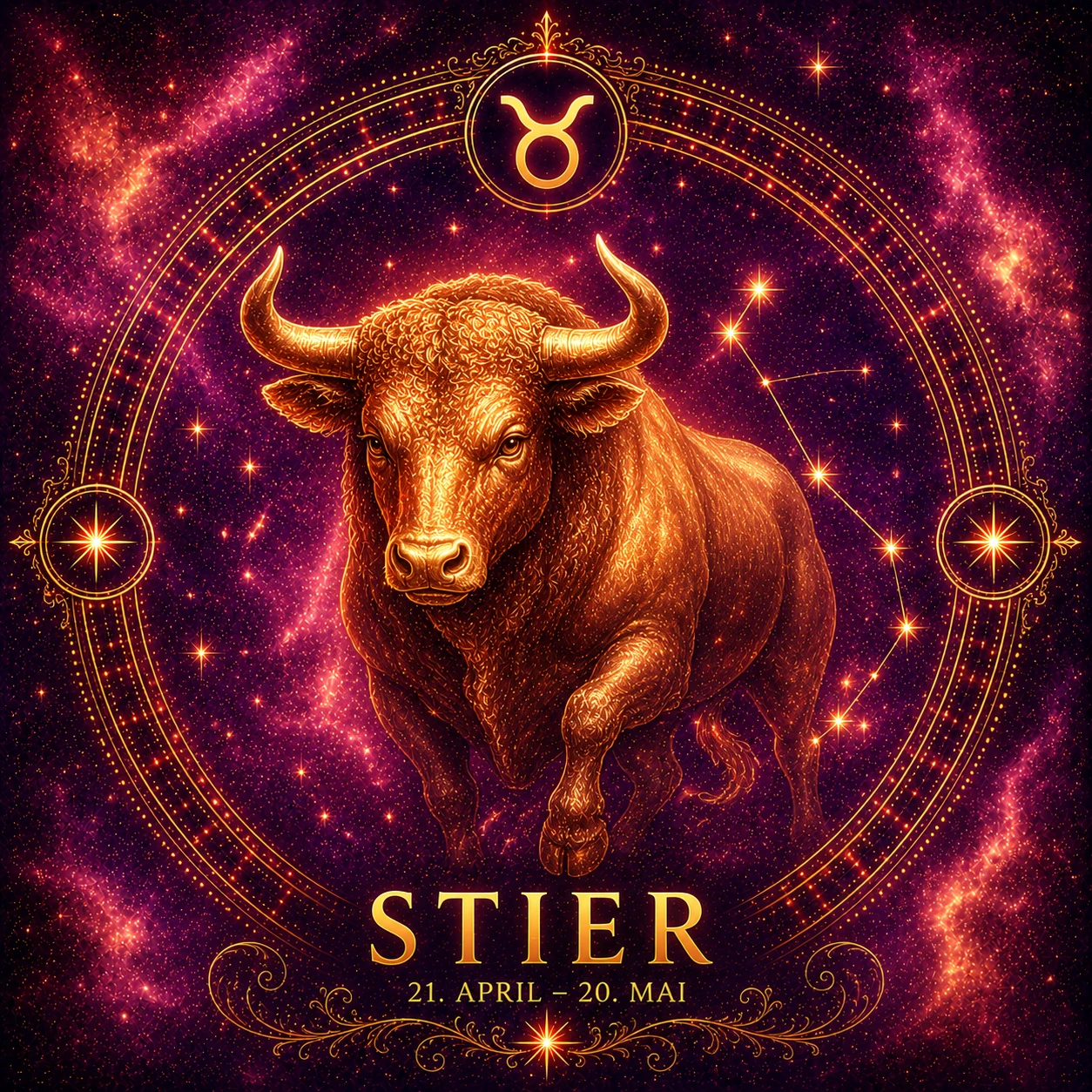Stier spürt im Juni mehr Stabilität, Ruhe und emotionale Sicherheit – ideal für neue Herzensmomente. (KI-generiert)