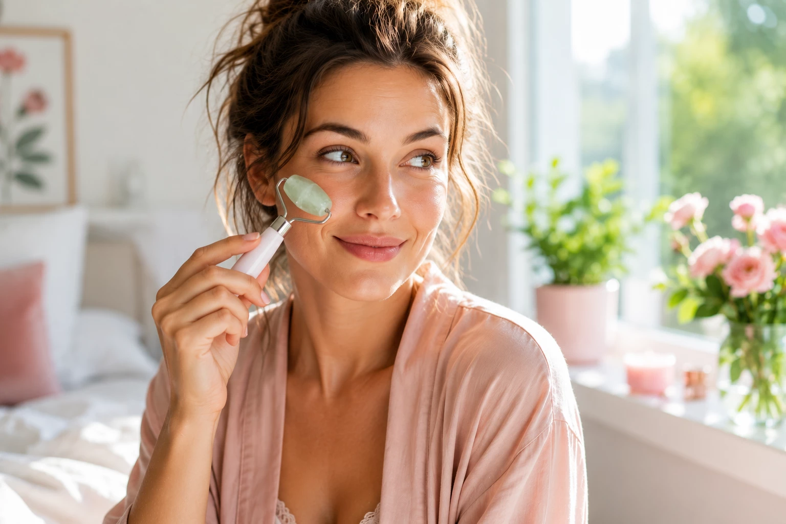 Kühlende Beauty-Helfer können kurzfristig erfrischen, ersetzen aber keine medizinische Abklärung bei anhaltenden Beschwerden. (KI-generiertes Bild)