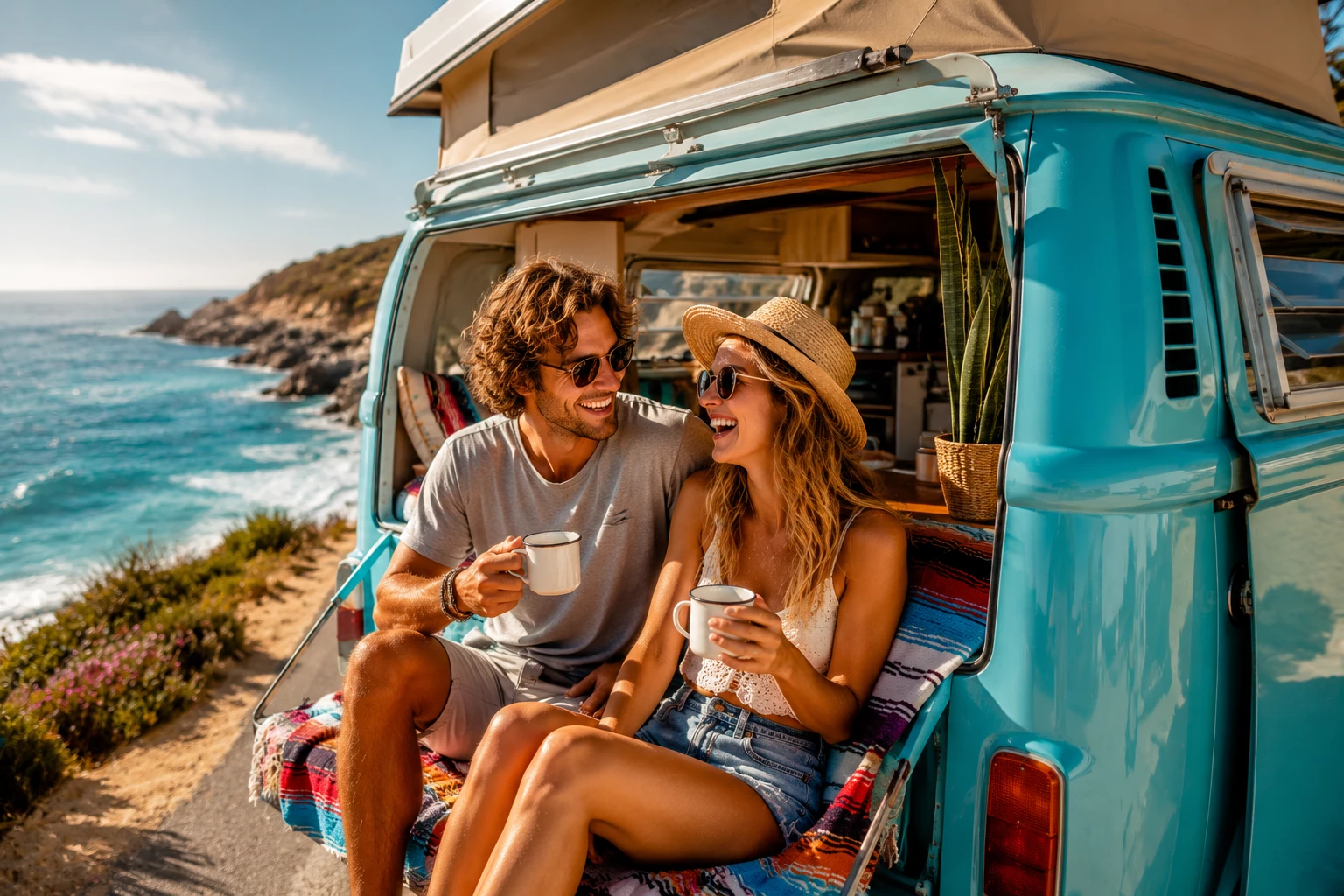 Roadtrips stehen 2026 hoch im Kurs: flexibel reisen, spontan stoppen und den Urlaub bewusster erleben. (KI-generiert)