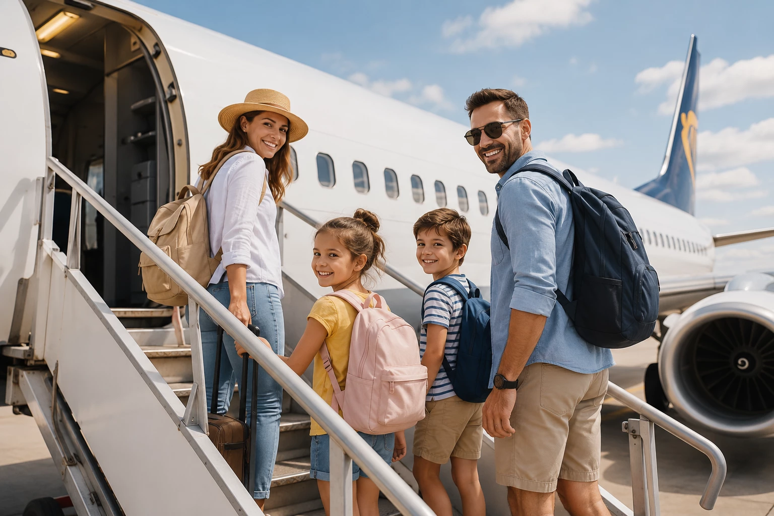 Mit Kindern fliegen: Tipps f&uuml;r einen entspannten Flug