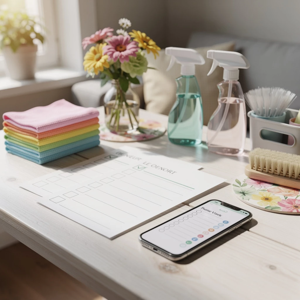 Frühjahrsputz leicht gemacht: analoge oder digitale Listen helfen bei der Organisation