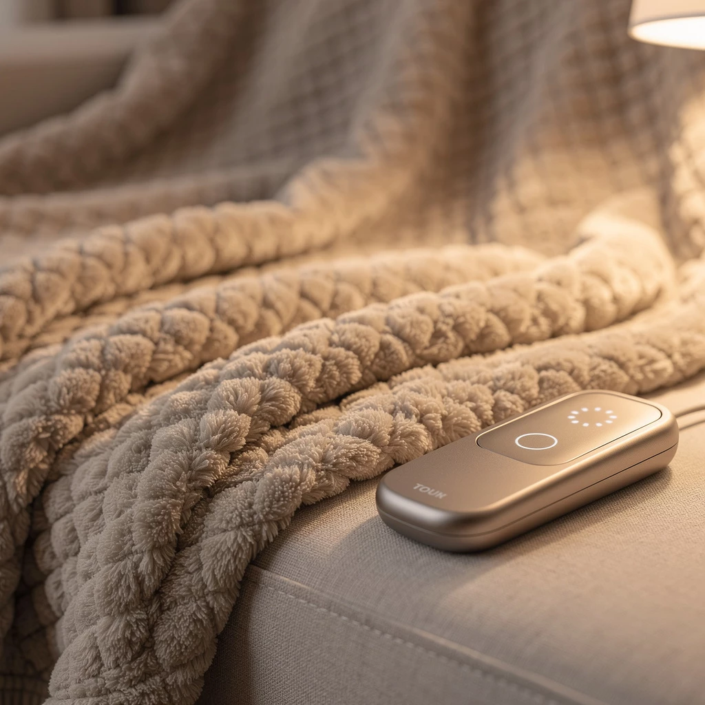 Komfort im Detail: Moderne Heizdecken lassen sich intuitiv steuern und liefern gezielte Wärme genau dort, wo sie gebraucht wird.