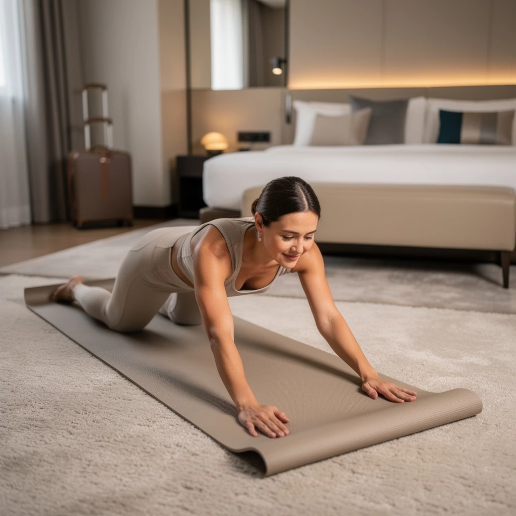 Yoga auf Reisen: 12-Minuten-Flow fürs Hotelzimmer