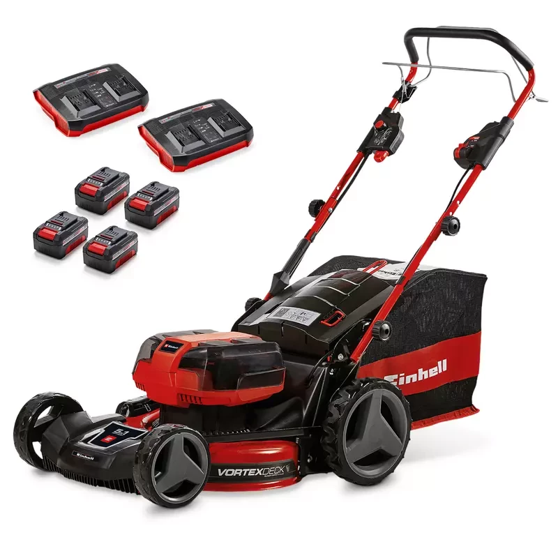 Der Einhell GE-CM 36/47 S HW Li bietet viel Ausstattung, Selbstantrieb und ein hervorragendes Preis-Leistungs-Verhältnis. (© Einhell)
